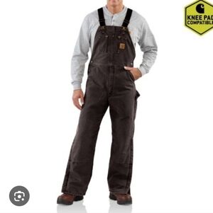 Carhartt Dark Brown Work Overalls